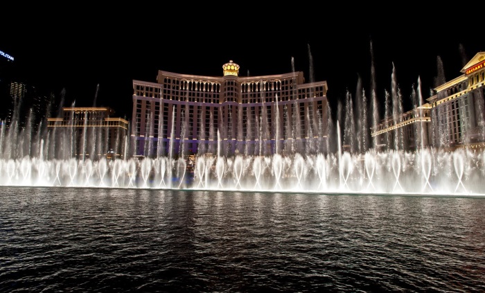 The fountains at the Bellagio Hotel Las Vegas